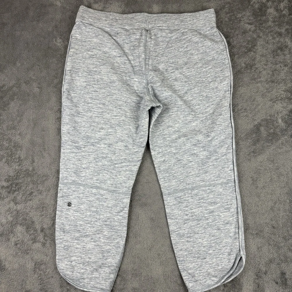 Lululemon‎ On The Fly Pants Womens 10 Drawstring Heather Gray Athleisure Stretch